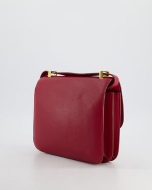 *HOT & FIRE PRICE* Hermès Constance 24cm Bag in Rubis Epsom Leather with Gold Hardware