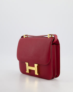 *HOT & FIRE PRICE* Hermès Constance 24cm Bag in Rubis Epsom Leather with Gold Hardware