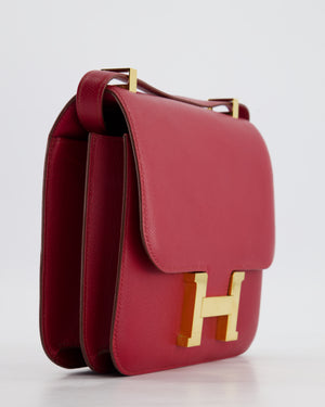 *HOT & FIRE PRICE* Hermès Constance 24cm Bag in Rubis Epsom Leather with Gold Hardware