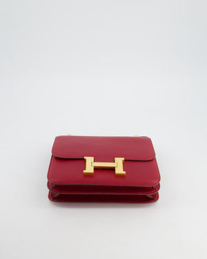 *HOT & FIRE PRICE* Hermès Constance 24cm Bag in Rubis Epsom Leather with Gold Hardware