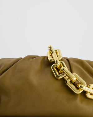 *FIRE PRICE* Bottega Veneta Mud Nappa Leather Chain Pouch Bag with Gold Hardware