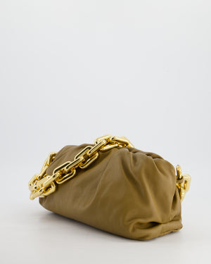 *FIRE PRICE* Bottega Veneta Mud Nappa Leather Chain Pouch Bag with Gold Hardware