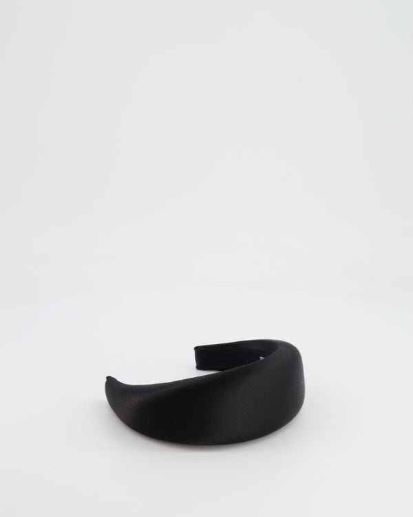 *HOT* Prada Black Satin Padded Headband