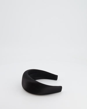 *HOT* Prada Black Satin Padded Headband