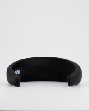 *HOT* Prada Black Satin Padded Headband