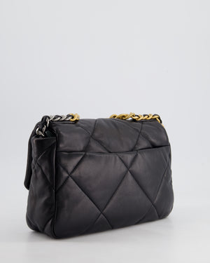 *HOT* Chanel Black Medium 19 Bag in Quilted Goatskin Leather with Mixed Hardware RRP £5,590