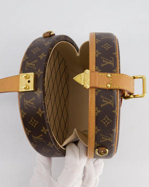 Louis Vuitton Monogram Canvas Petite Boite Chapeau Cross-Body Bag with Gold Hardware