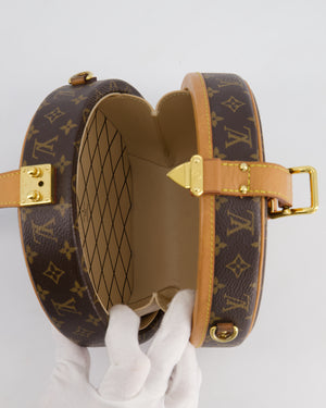 Louis Vuitton Monogram Canvas Petite Boite Chapeau Cross-Body Bag with Gold Hardware