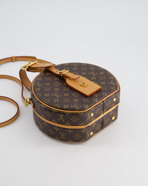 Louis Vuitton Monogram Canvas Petite Boite Chapeau Cross-Body Bag with Gold Hardware