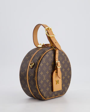 Louis Vuitton Monogram Canvas Petite Boite Chapeau Cross-Body Bag with Gold Hardware