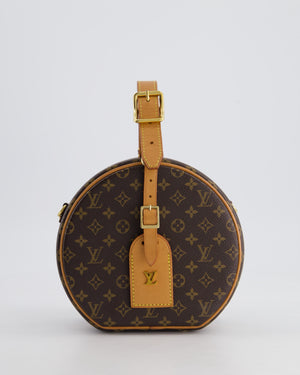 Louis Vuitton Monogram Canvas Petite Boite Chapeau Cross-Body Bag with Gold Hardware