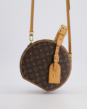 Louis Vuitton Monogram Canvas Petite Boite Chapeau Cross-Body Bag with Gold Hardware