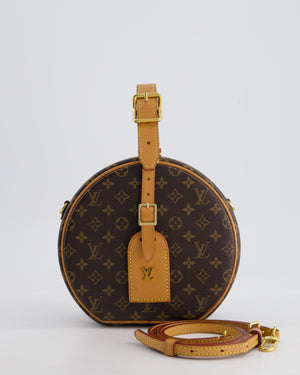 Louis Vuitton Monogram Canvas Petite Boite Chapeau Cross-Body Bag with Gold Hardware