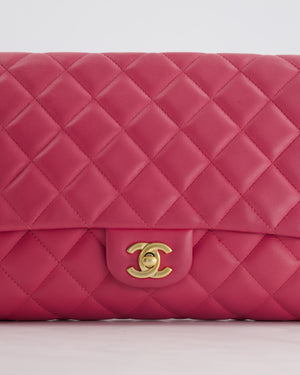 Chanel Pink Timeless Clutch on Chain in Lambskin Leather with Brushed Gold Hardware