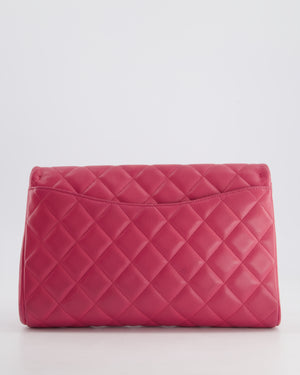 Chanel Pink Timeless Clutch on Chain in Lambskin Leather with Brushed Gold Hardware