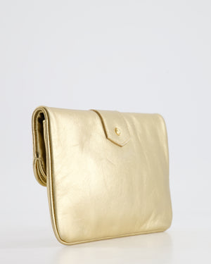 Louis Vuitton Gold Sofia Coppola Slim Clutch Bag