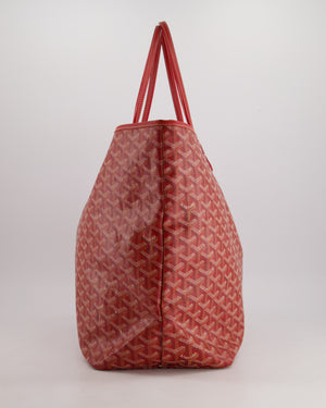 Goyard Saint Louis GM Shoulder Tote Bag in Burgundy Goyardine Canvas and Chevroches Calfskin