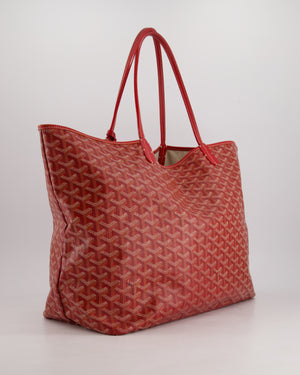 Goyard Saint Louis GM Shoulder Tote Bag in Burgundy Goyardine Canvas and Chevroches Calfskin