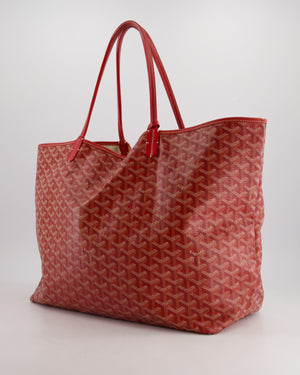 Goyard Saint Louis GM Shoulder Tote Bag in Burgundy Goyardine Canvas and Chevroches Calfskin