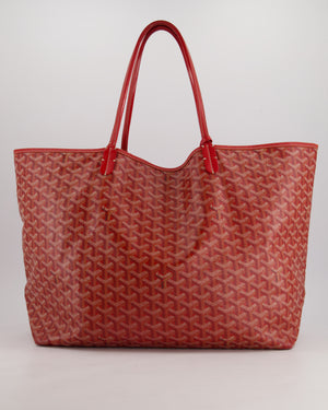 Goyard Saint Louis GM Shoulder Tote Bag in Burgundy Goyardine Canvas and Chevroches Calfskin