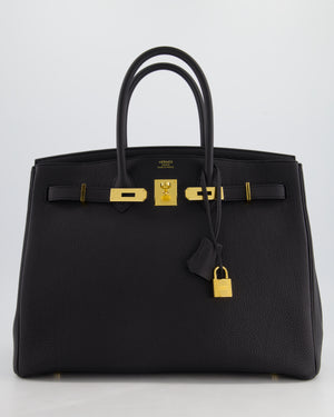 Hermès Birkin 35cm Bag in Black Togo Leather with Gold Hardware