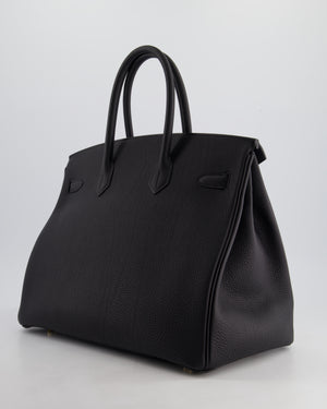 Hermès Birkin 35cm Bag in Black Togo Leather with Gold Hardware