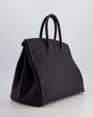 Hermès Birkin 35cm Bag in Black Togo Leather with Gold Hardware