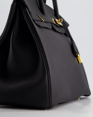 Hermès Birkin 35cm Bag in Black Togo Leather with Gold Hardware