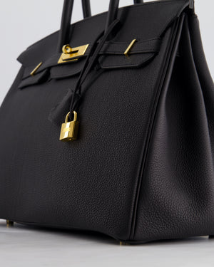 Hermès Birkin 35cm Bag in Black Togo Leather with Gold Hardware