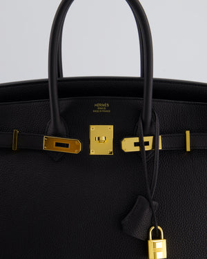 Hermès Birkin 35cm Bag in Black Togo Leather with Gold Hardware