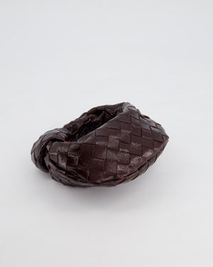 Bottega Veneta Burgundy Patent Candy Intrecciato Jodie Bag RRP £1170