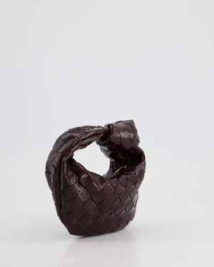 Bottega Veneta Burgundy Patent Candy Intrecciato Jodie Bag RRP £1170