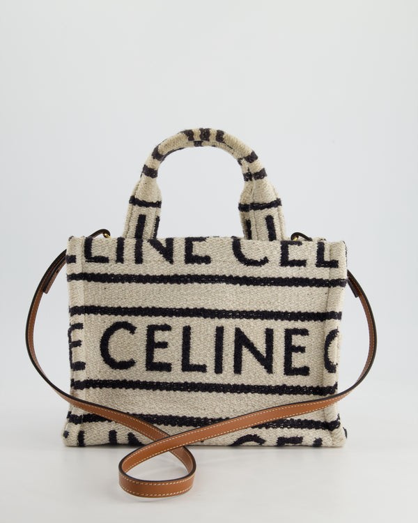 Celine Logo White and Black Thais Small Textile Bag RRP - £1350