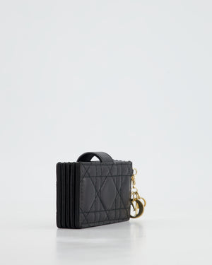 Christian Dior Black Wallet with Gold Hardware