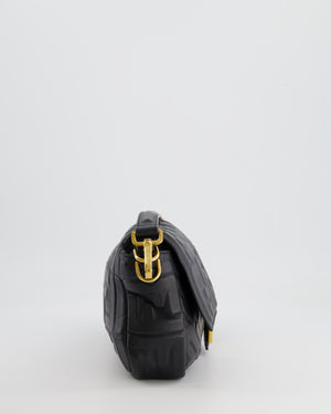 Fendi Black Leather Baguette Bag with Gold Hardware RRP £2,550