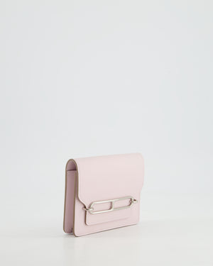 Hermès Roulis Slim Belt Wallet in Mauve Pale Evercolour Leather with Palladium Hardware