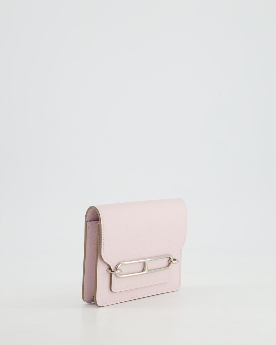 Hermès Roulis Slim Belt Wallet in Mauve Pale Evercolour Leather with Palladium Hardware