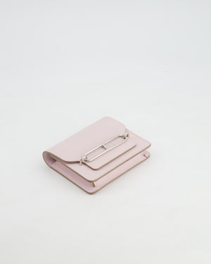 Hermès Roulis Slim Belt Wallet in Mauve Pale Evercolour Leather with Palladium Hardware