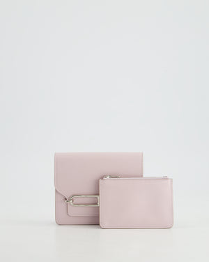 Hermès Roulis Slim Belt Wallet in Mauve Pale Evercolour Leather with Palladium Hardware