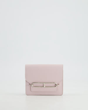 Hermès Roulis Slim Belt Wallet in Mauve Pale Evercolour Leather with Palladium Hardware