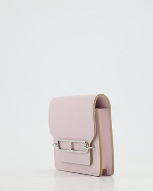 Hermès Roulis Slim Belt Wallet in Mauve Pale Evercolour Leather with Palladium Hardware