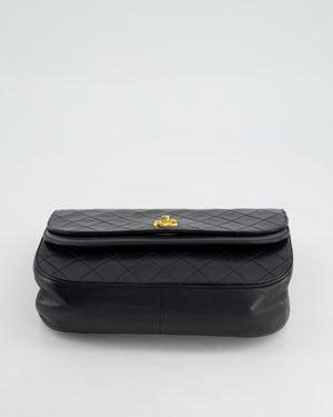 Chanel Vintage Black Half Moon Bag with 24K Gold Hardware