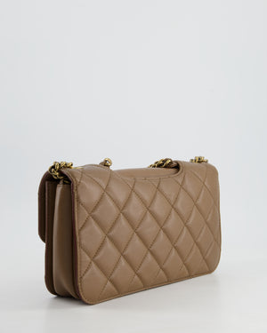 Chanel Brown Large Perfect Edge Flap Bag in Lambskin Leather with Gold Hardware