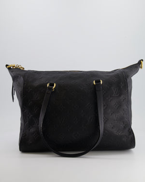 Louis Vuitton Black Lumineuse Empreinte Leather Tote Bag with Gold Hardware