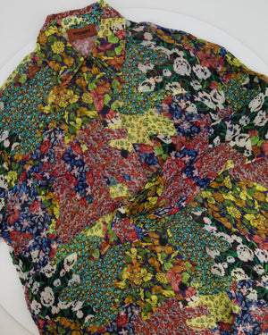 Missoni Multicolour Floral Silk Shirt Size IT 38 (UK 6)