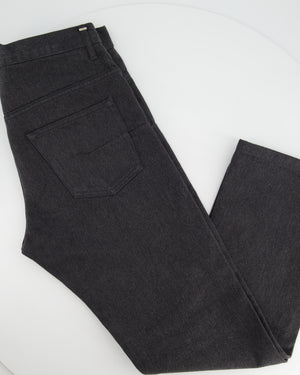 Christian Dior Menswear Charcoal Denim Jeans with CD Belt Detail Size 30 (EU 46)