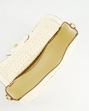 Valentino White Alltime Leather Shoulder Bag with Strap and Gold Hardware RRP £2,890