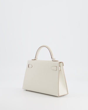 *HOT* Hermès Mini Kelly II 20cm Bag in Mushroom Chèvre Leather with Palladium Hardware