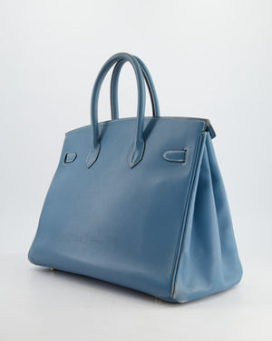 *FIRE PRICE* Hermès Birkin Blue Jean 35cm in Gulliver Leather with Gold Hardware