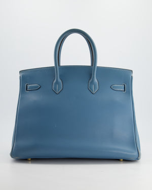 *FIRE PRICE* Hermès Birkin Blue Jean 35cm in Gulliver Leather with Gold Hardware